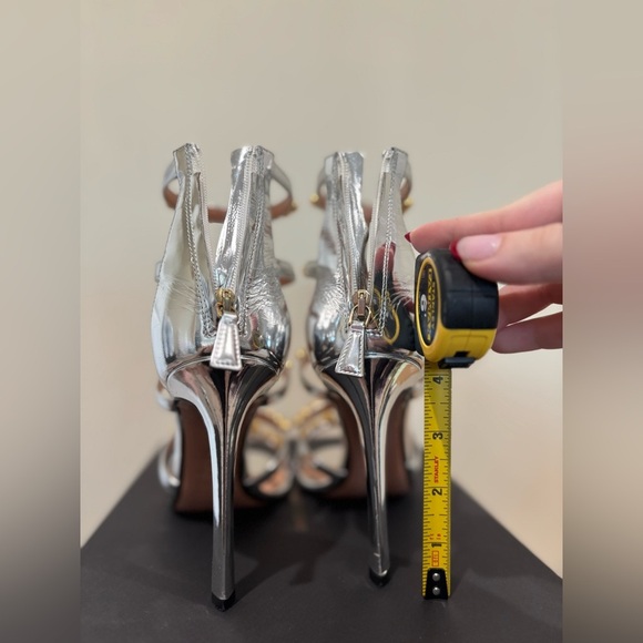 Samuele Failli Heels size 39.5 silver & gold - Picture 6 of 10